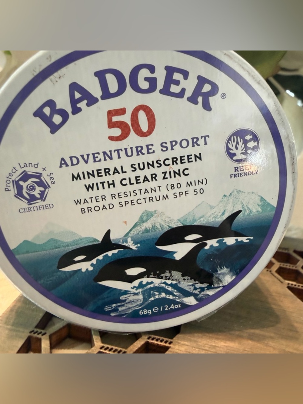 Badger Adventure Sport SPF 50 Mineral Sunscreen 2.4 oz sealed expires 7/15/28